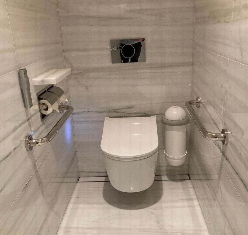 An Accessible washroom at The Peninsula, London Hotel