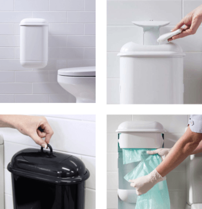 Pod Petite Auto sanitary disposal unit images