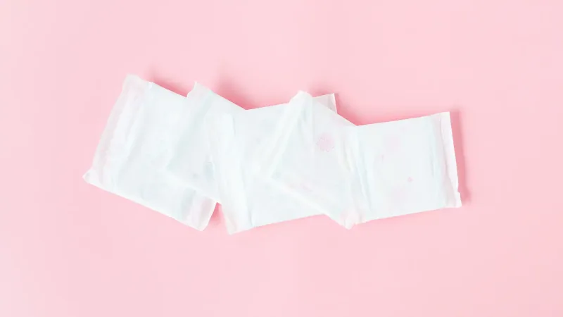 regular sanitary pads to put inside a period kit